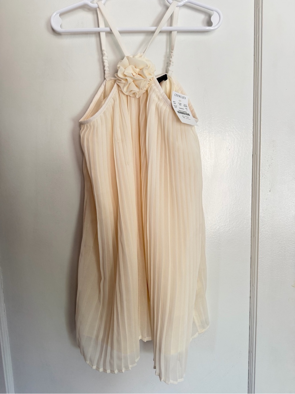 NWT Crewcuts rosette halter-neck dress in chiffon. SIZE 6